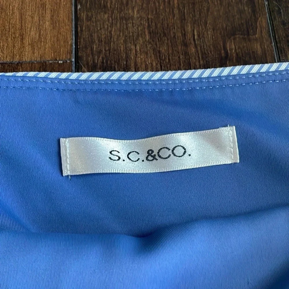 S.C.&CO. Stretch Double Wraparound Skort Tummy control Pockets Striped Women’s S - Picture 4 of 13